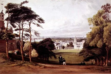 Londres depuis Greenwich, 1842